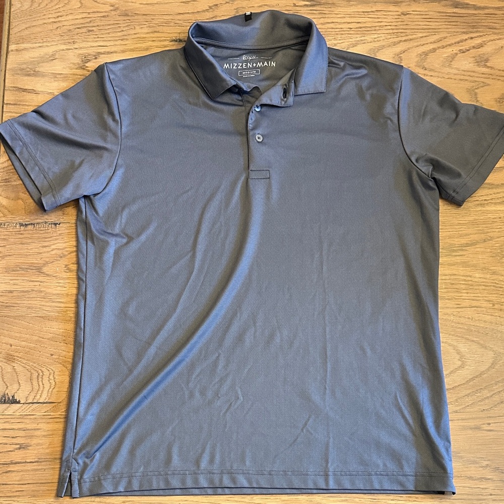 Mizzen+Main Steel Gray Polo Shirt